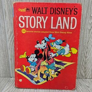 Walt Disney's Story Land Golden Book 16547-1 Hardcover 55 Stories 1962 Vintage